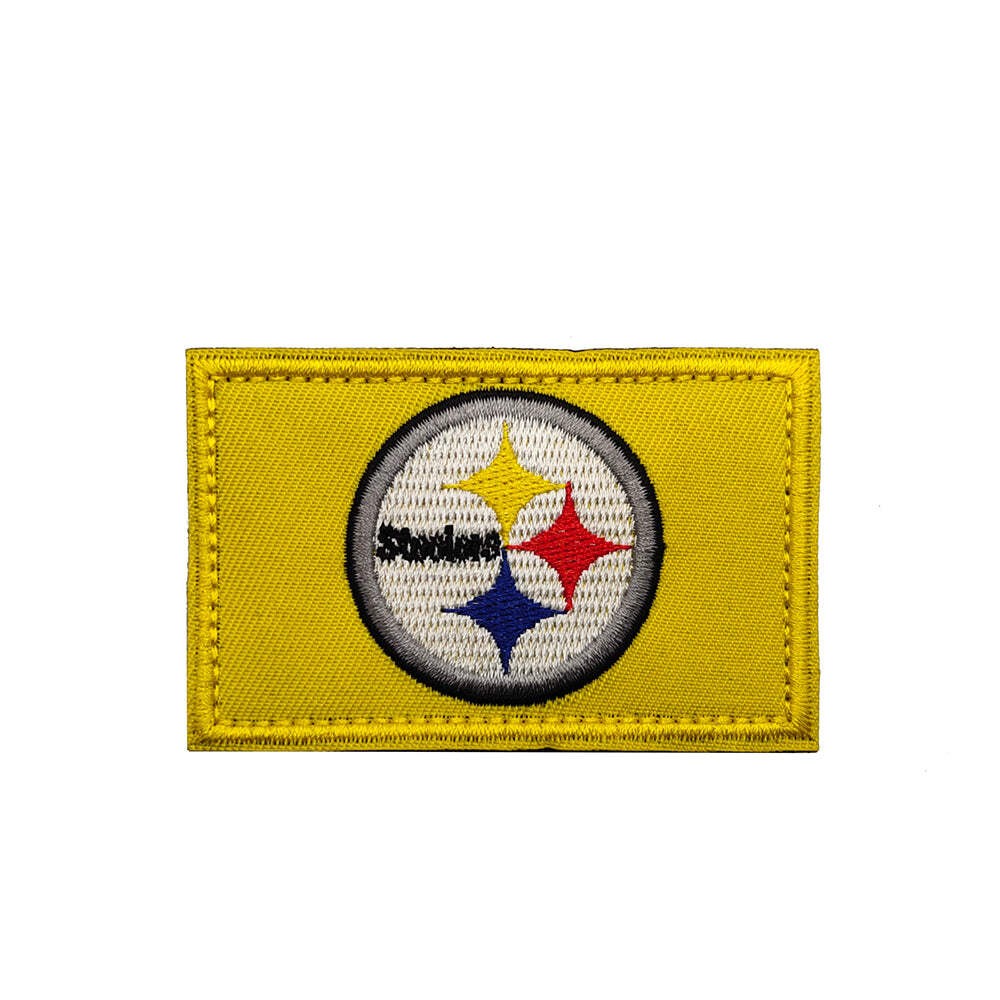 Football Steelers Pittsburg Hook and Loop Tactical Morale Patch Ships From The U