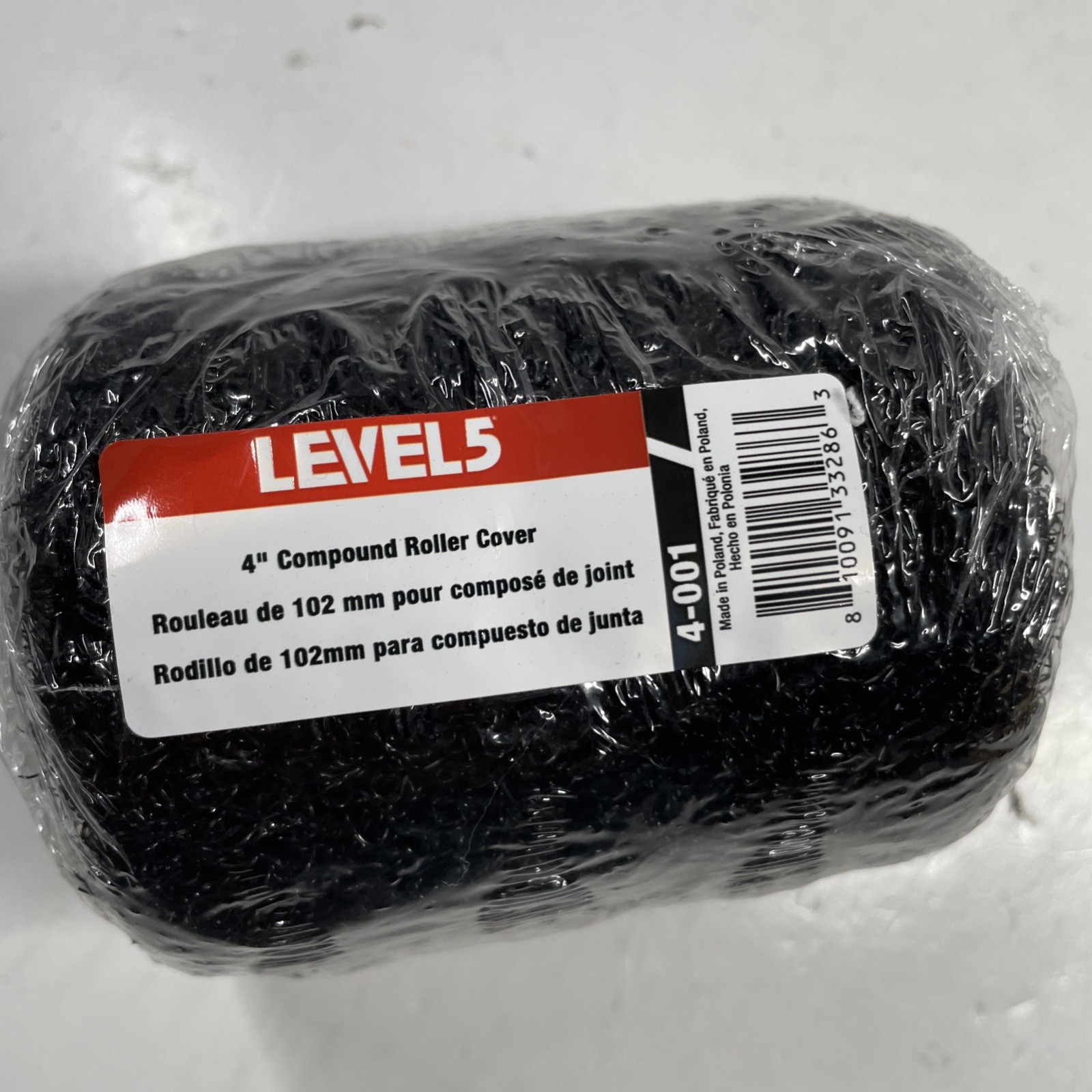LEVEL5 Drywall Tools 4" Compound Roller Cover | 4-001 NEW & Sealed