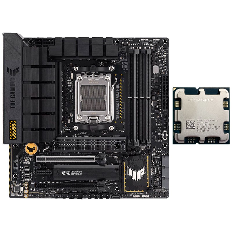 🔥Asus TUF GAMING B650M-PLUS motherboard amd Ryzen r5 7600x ES 65w 6c/12t 5.1ghz