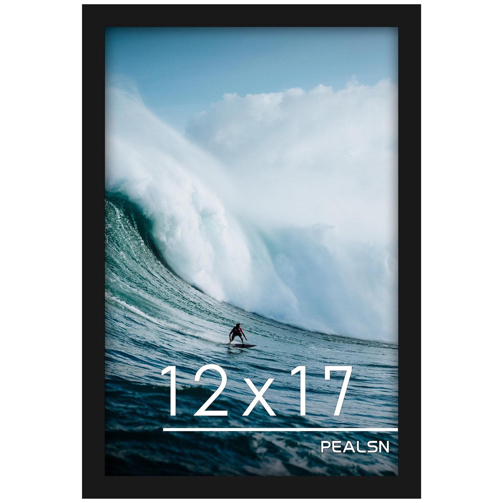 PEALSN 12x17 Picture Frame Black, Photo for Wall Mounting 12x17, Black
