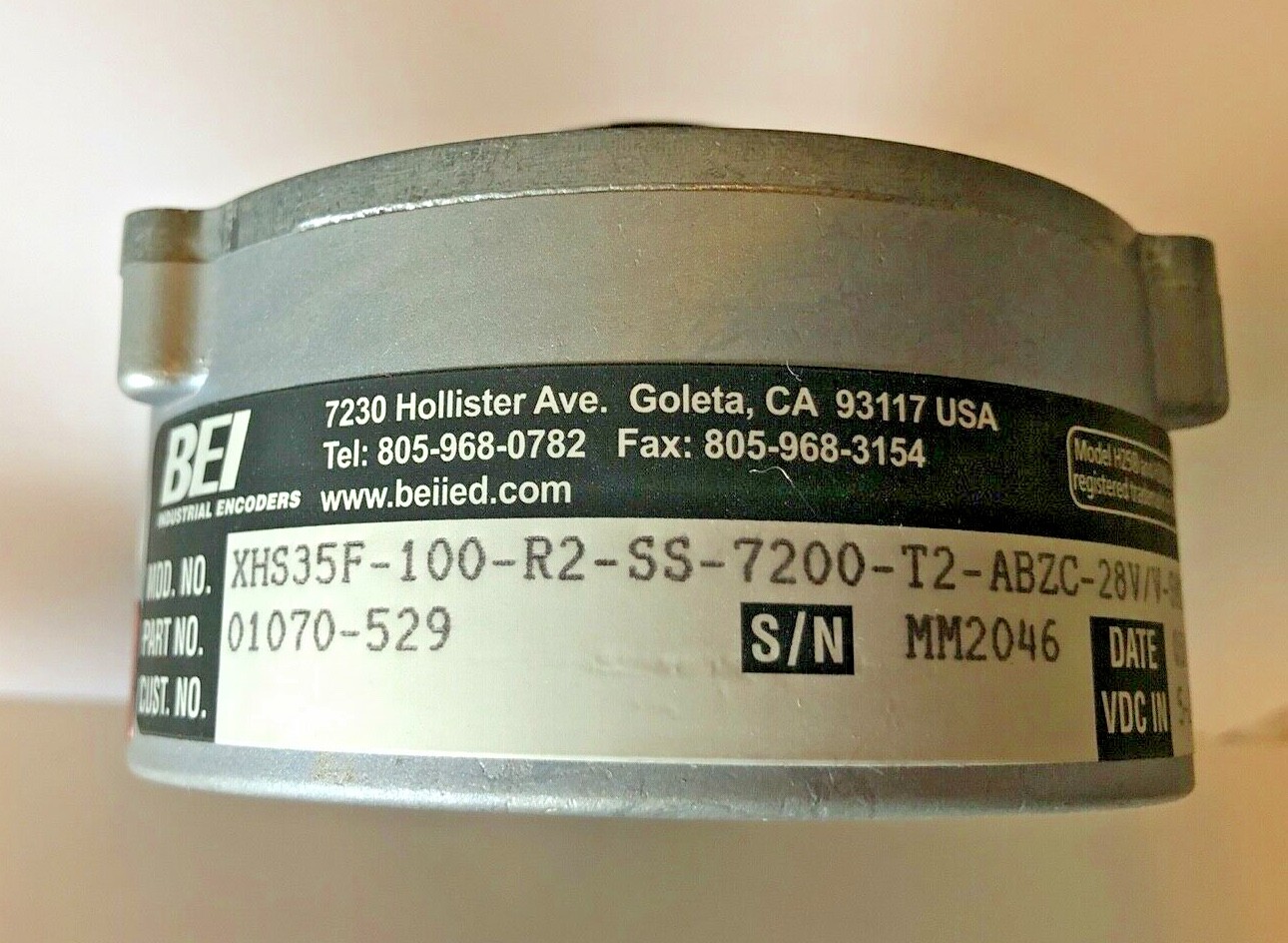 BEI, 01070-529, Optical Incremental Encoder with Bracket (OEM / New)