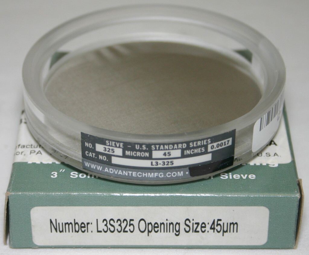 ADVANTECH 3" DIAMETER CLEAR ACRYLIC SONIC SIFTER SEPARATOR SIEVE , L3S SERIES