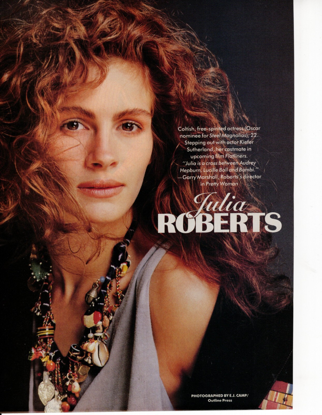 Julia Roberts Magazine Photo Clipping 1 page C0971