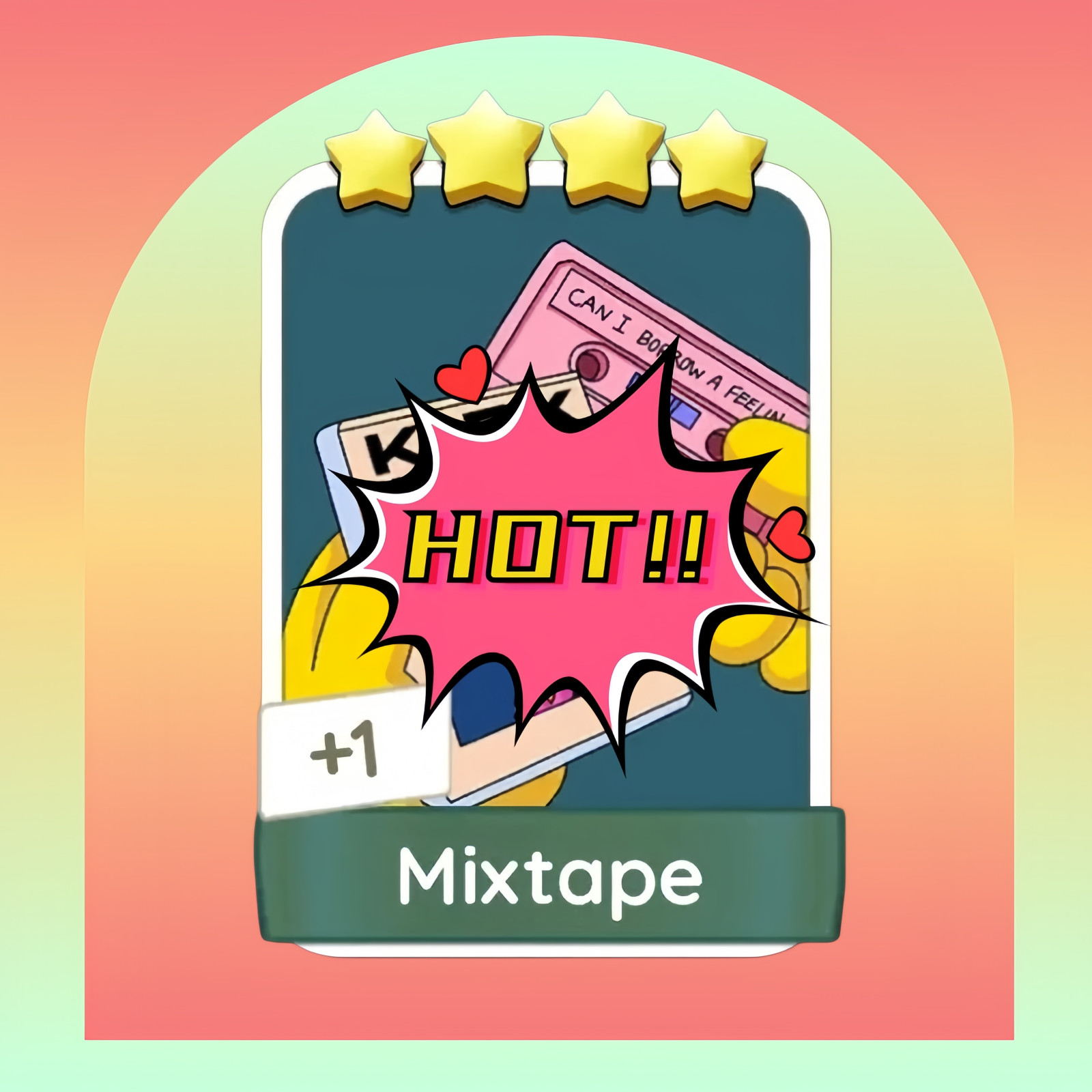 ⭐ Mixtape⭐ 4 Star - ⭐Monopoly.GO Sticker Set 14-7