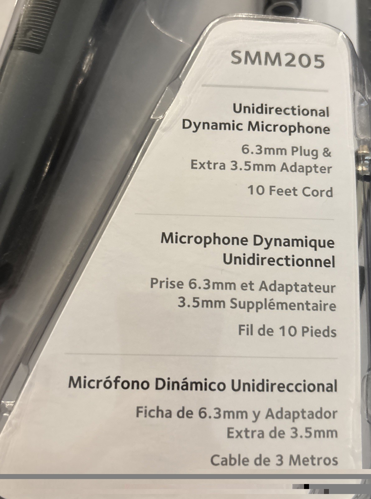 The Singing Machine SMM205 Unidirectional Dynamic Microphone