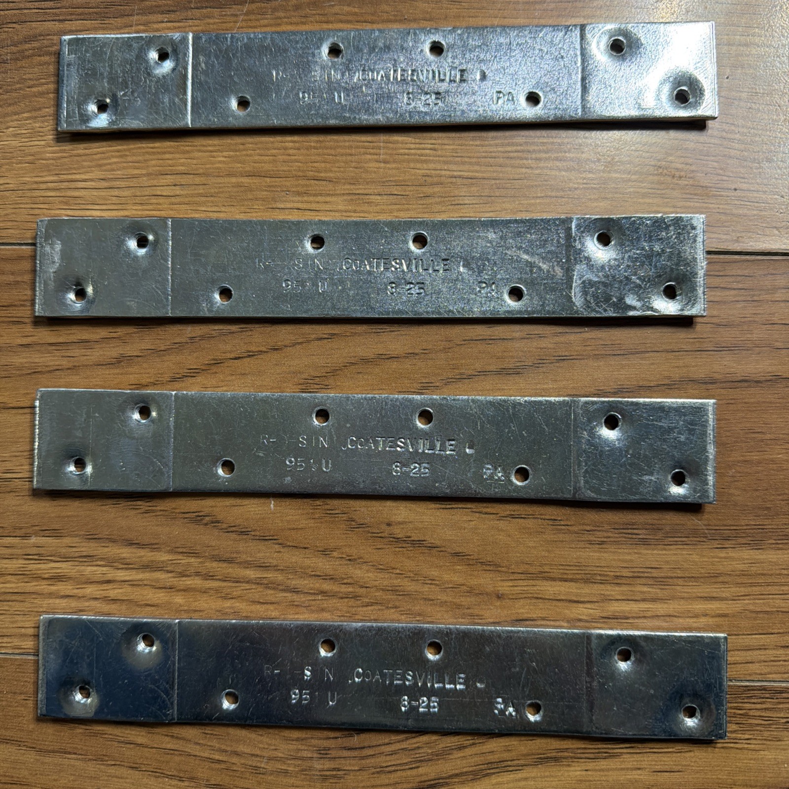 ( LOT OF4 )  CRL 8" Steel Reinforcement Door Hinges Non-Handed Storefront Mount