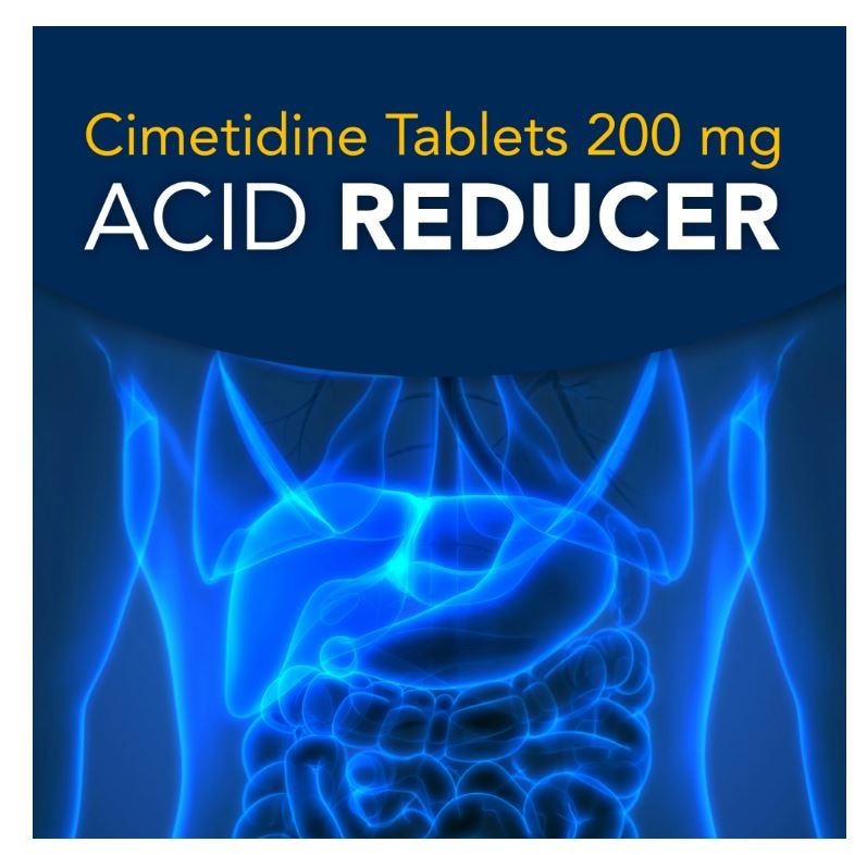 Equate Cimetidine Tablets 200 mg, Acid Reducer, 60 Count