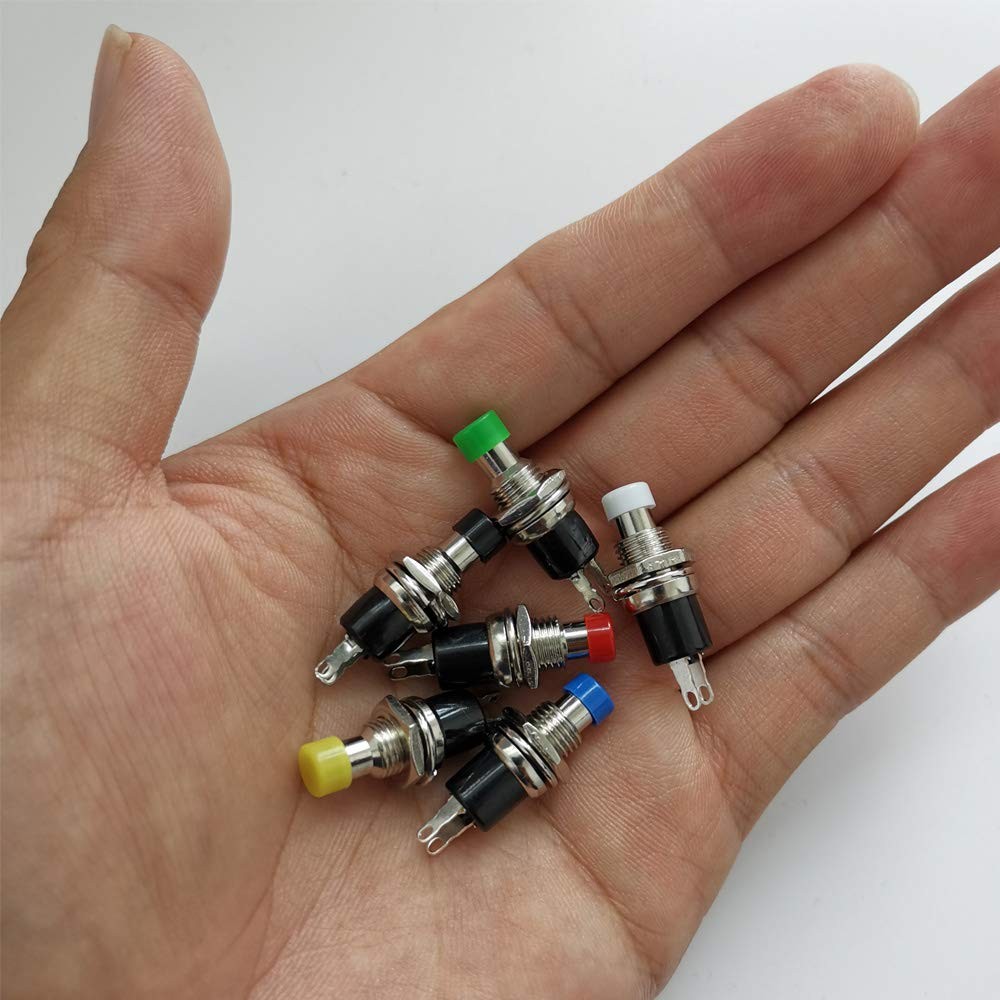 Gebildet 24pcs 7mm Mini Momentary Push Button Mix color