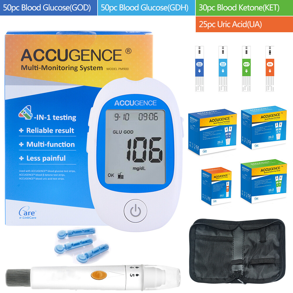Blood Ketone Meter Kit Fast Test With Strips for Keto Diet Ketone Monitor