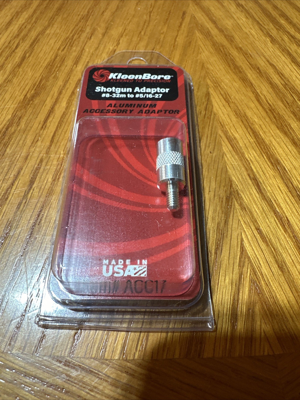 KleenBore ACC17 #8-32mm To #5/16-27 Thread Shotgun Adapter