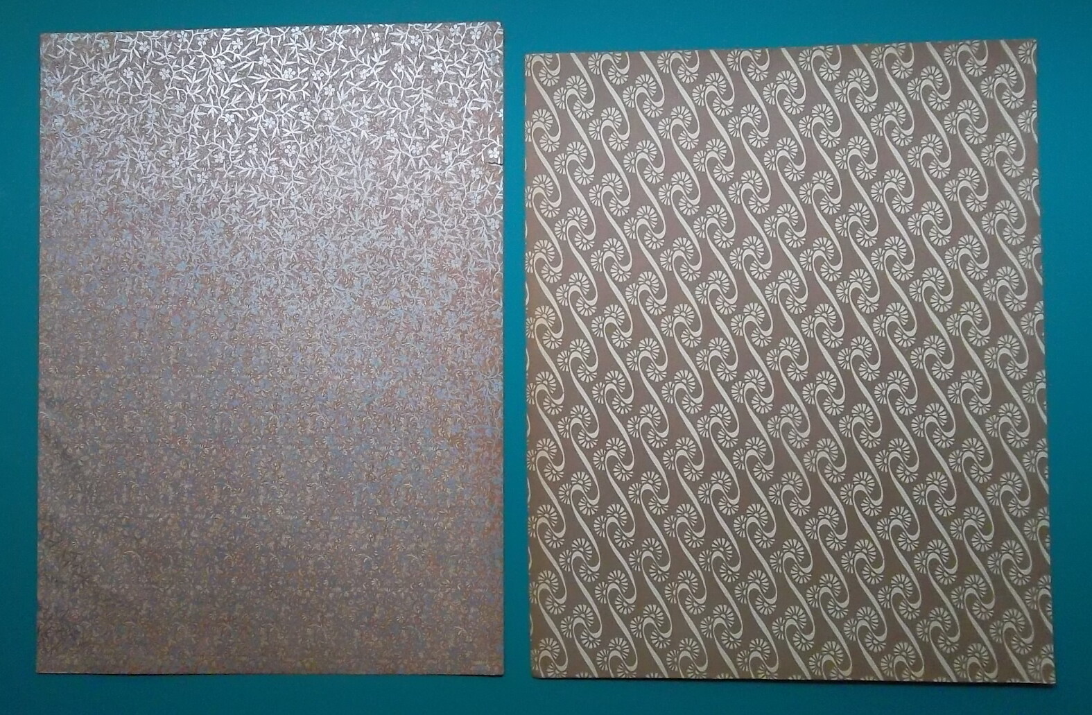 VICTORIAN Ornamental Paper Arts Crafts Scrapbook Projects - 6x Sheets Set #14