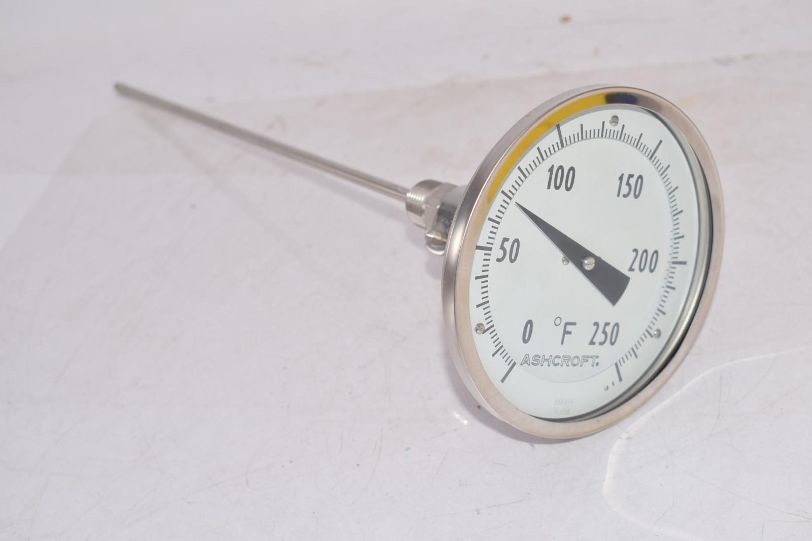 ASHCROFT 0-250 DEG F Temperature Gauge POEXC-092-JE-082-REL2-R, 50EI60 13-1/8''