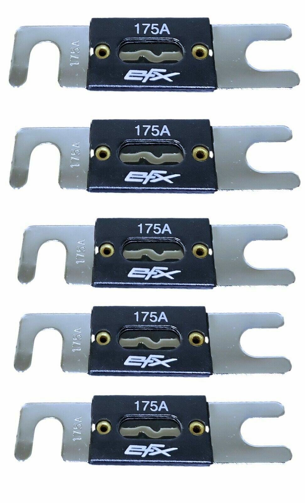 Scosche EFX175 Amp Anl Fuse Platinum Plated 5 Pack
