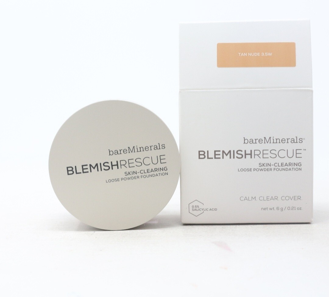 Bareminerals Blemish Rescue Skin Clearing Loose Powder Foundation Tan Nude 3.5