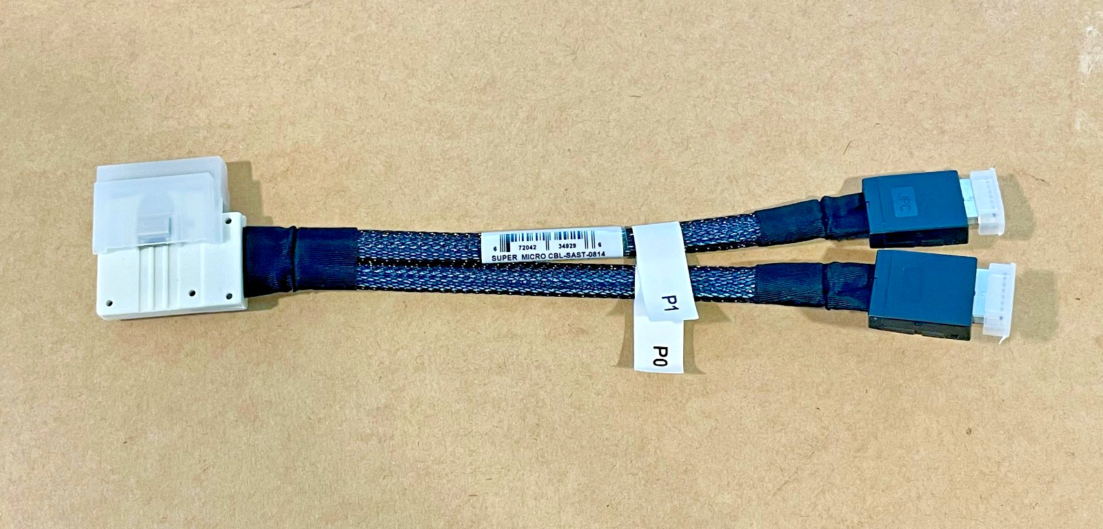 SuperMicro CBL-SAST-0814 SLIMLINE SAS x8 (LA) to 2x Oculink x4,INT,13CM,34AWG