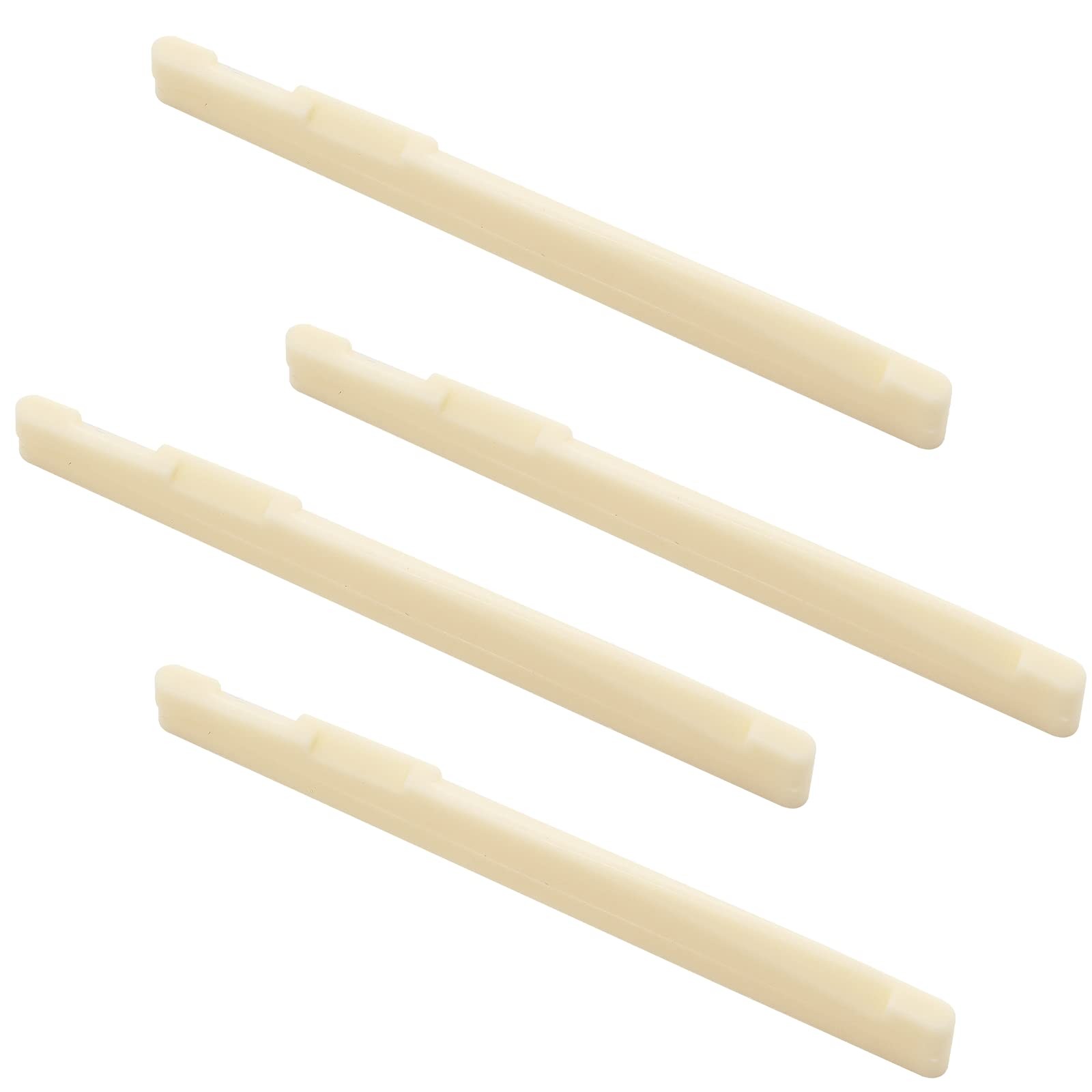 Litoexpe 4 Pcs Acoustic Guitar Bridge Saddles, Fit for 74mm & 72mm Bridge Slot,