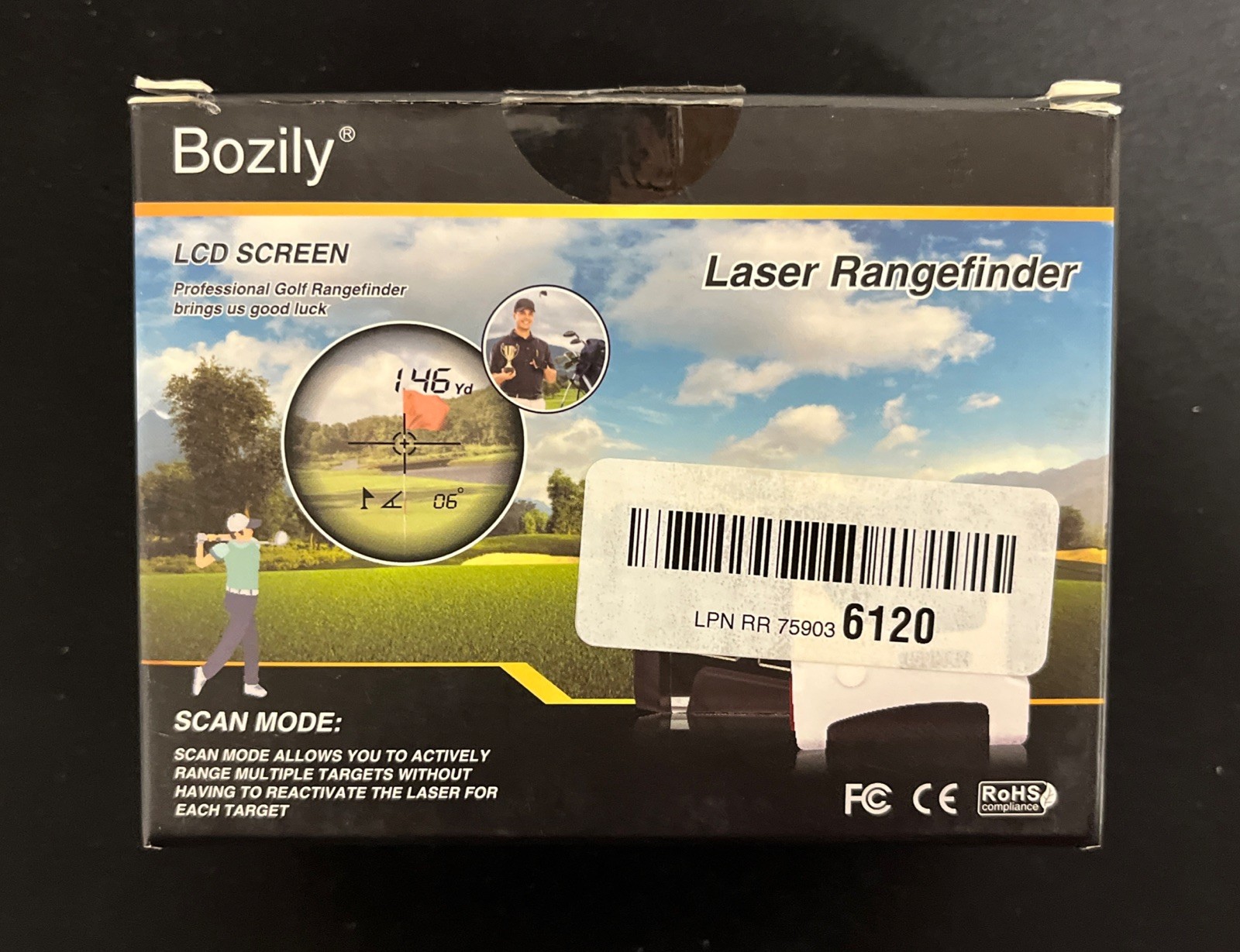 Bozily Laser Golf / Hunting Rangefinder 6x Magnification NIB