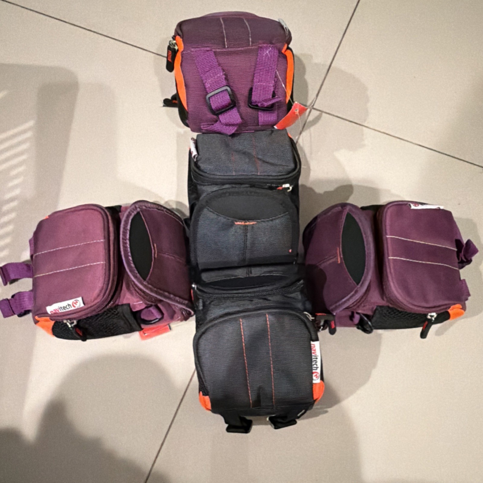 Matitech Camera Bags Nylon Accessory Compartments. Price per unit