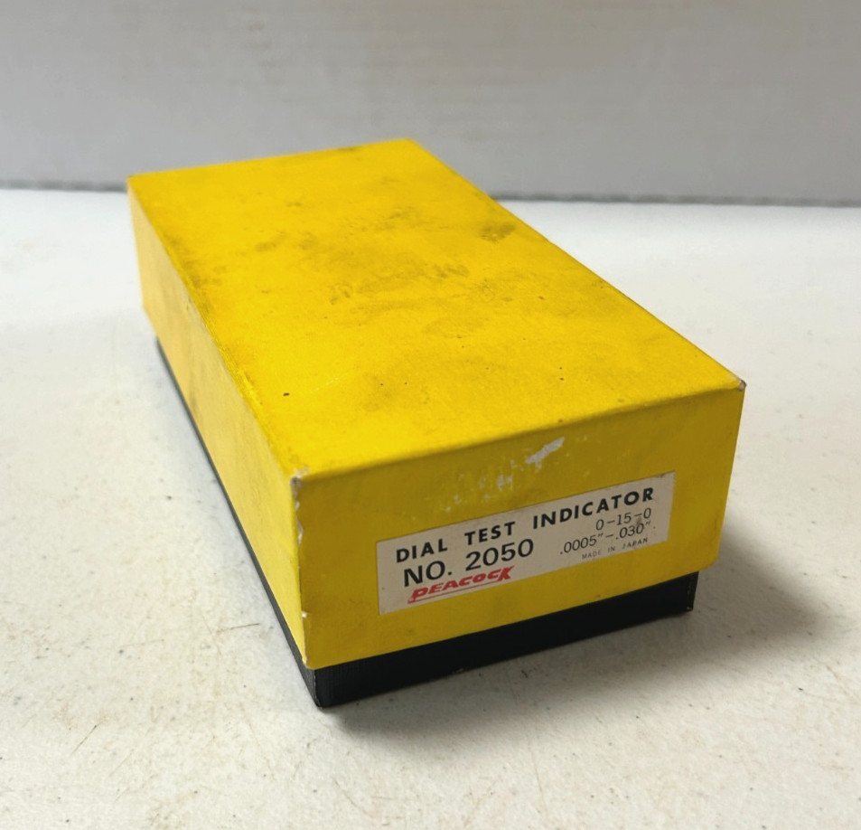 Vintage Peacock No. 2050 Dial Test Indicator Precision Measuring tool w / Box