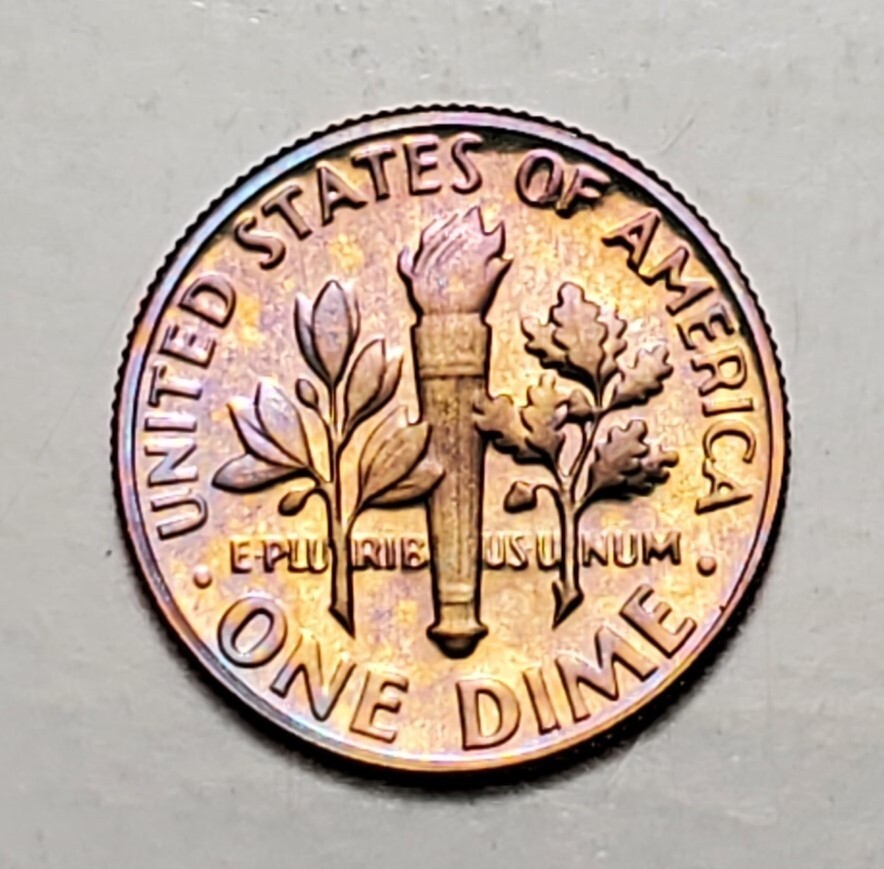TONED 1980 S PROOF SET 5 COIN UNC SET #BX27