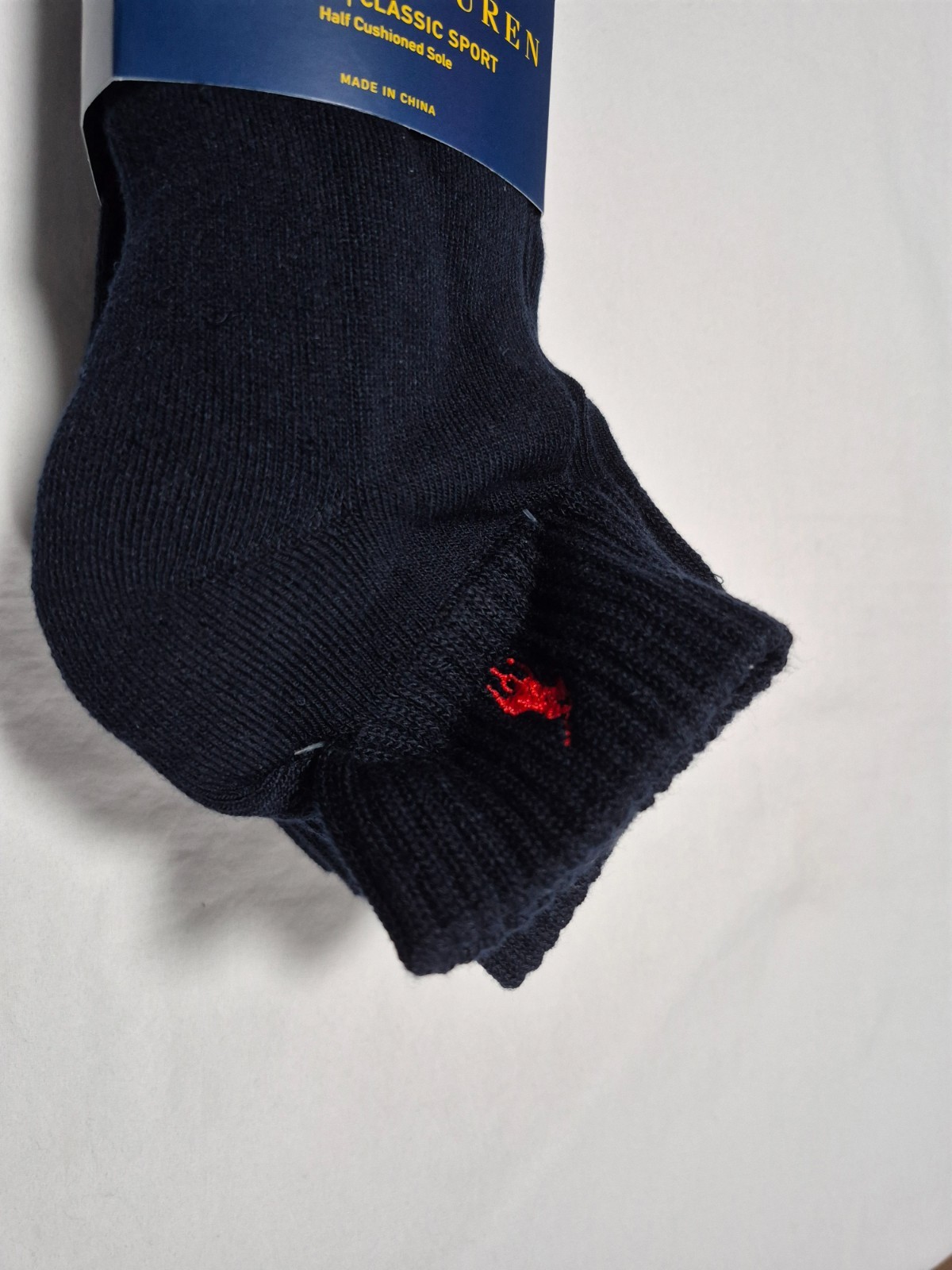 Polo Ralph Lauren Mens Quarter Sports Casual- Socks 6 pair SZ 6-12 Dark Blue