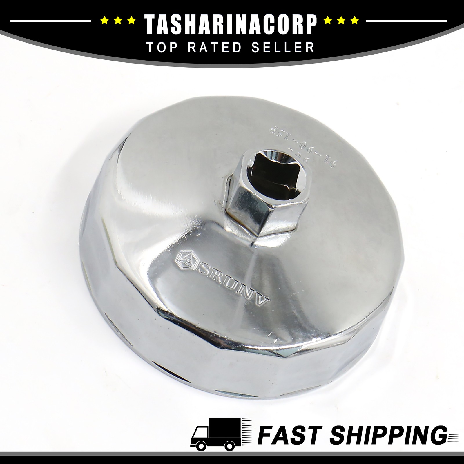 Piece of 1 90-91mm Inner Diameter Alloy Oil Filter Wrench Cap Stycle 15 Flutes