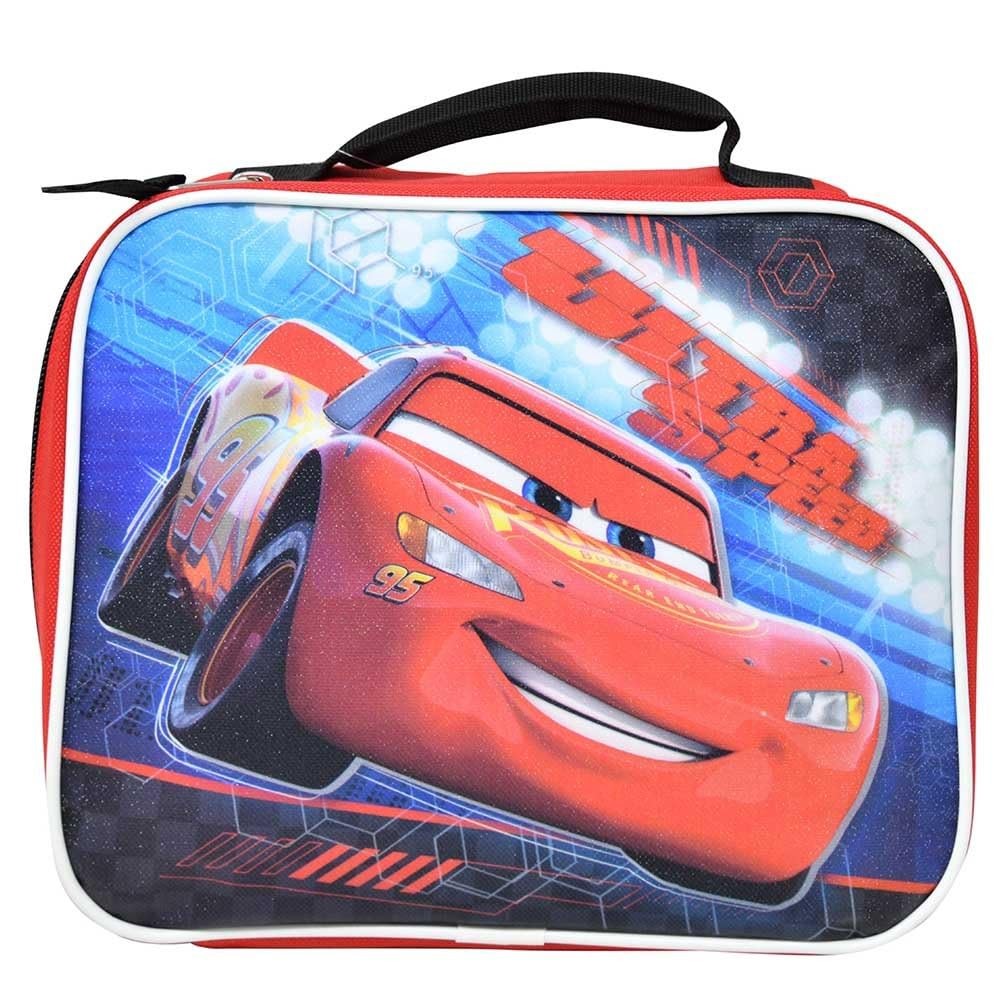 Fast Forward Kids Insulated Lunch Bag with Handle – Cars Pixar Design – Reusable