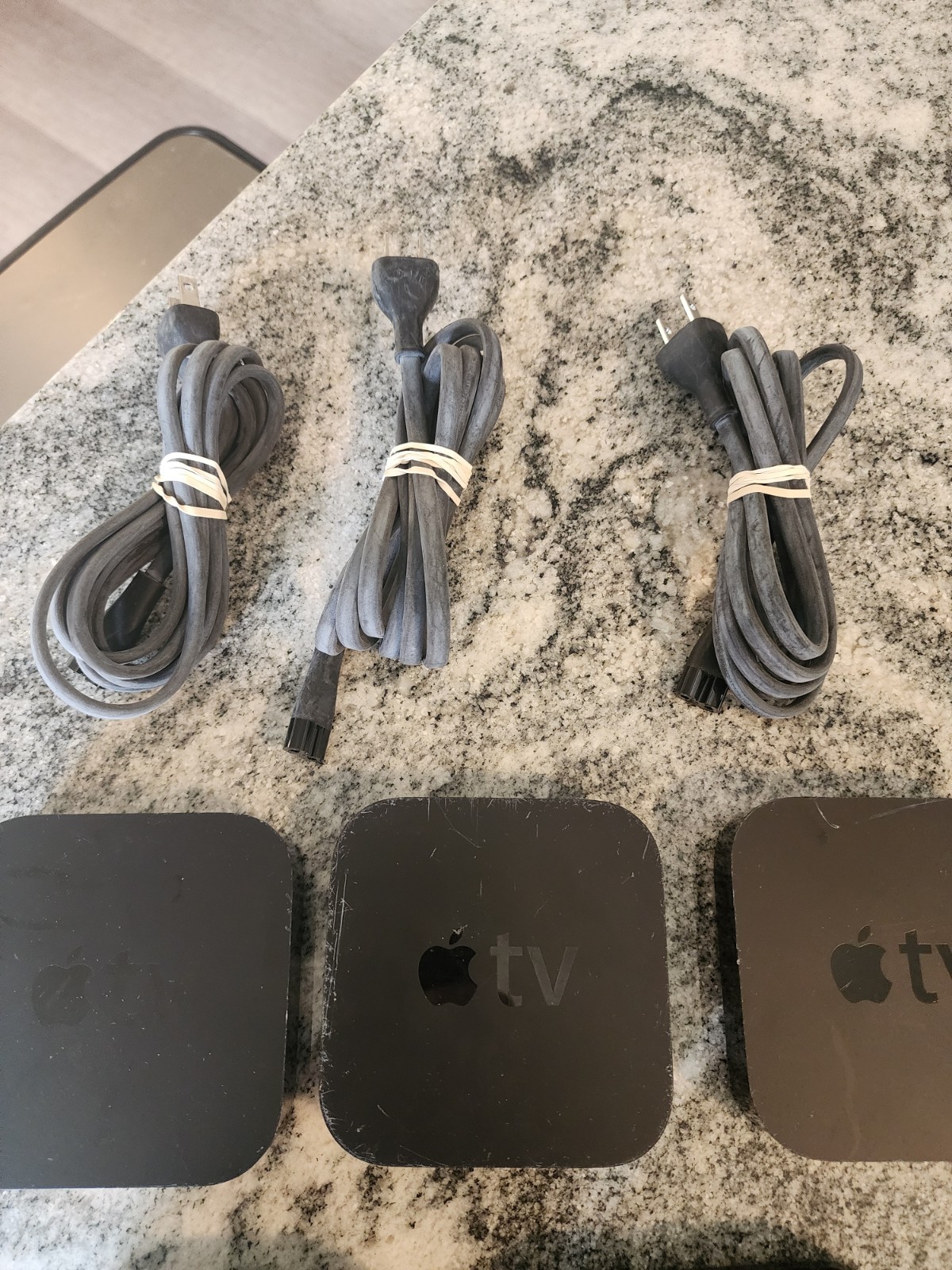 Apple TV Bundle Three Model A1469 Two Model A1427 Three Universal Chargers