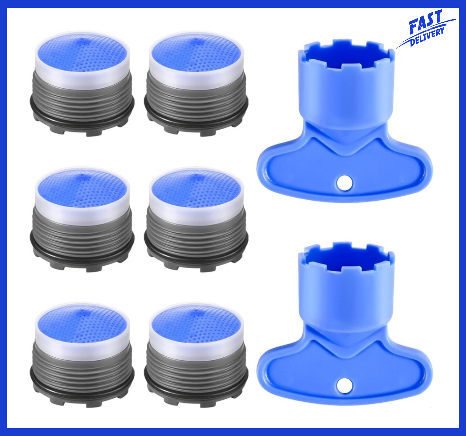 Faucet Aerator M18.5,  6PCS Aerator Replacement for Sink Faucet Flow Restrictor,