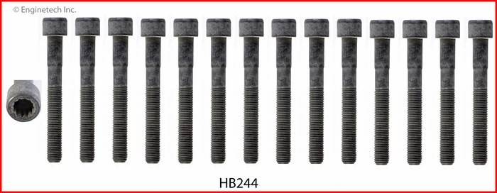 Enginetech HB244 Engine Head Bolt Set for Lexus IS300 and SC300