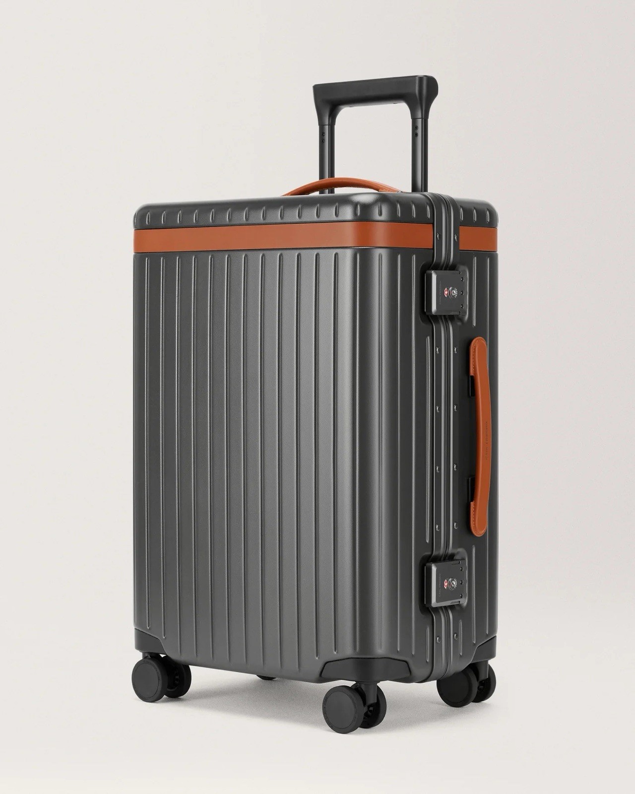 Carl Friedrik The Large Carry-On Hybrid Grey/Cognac NEW with Tags Authentic