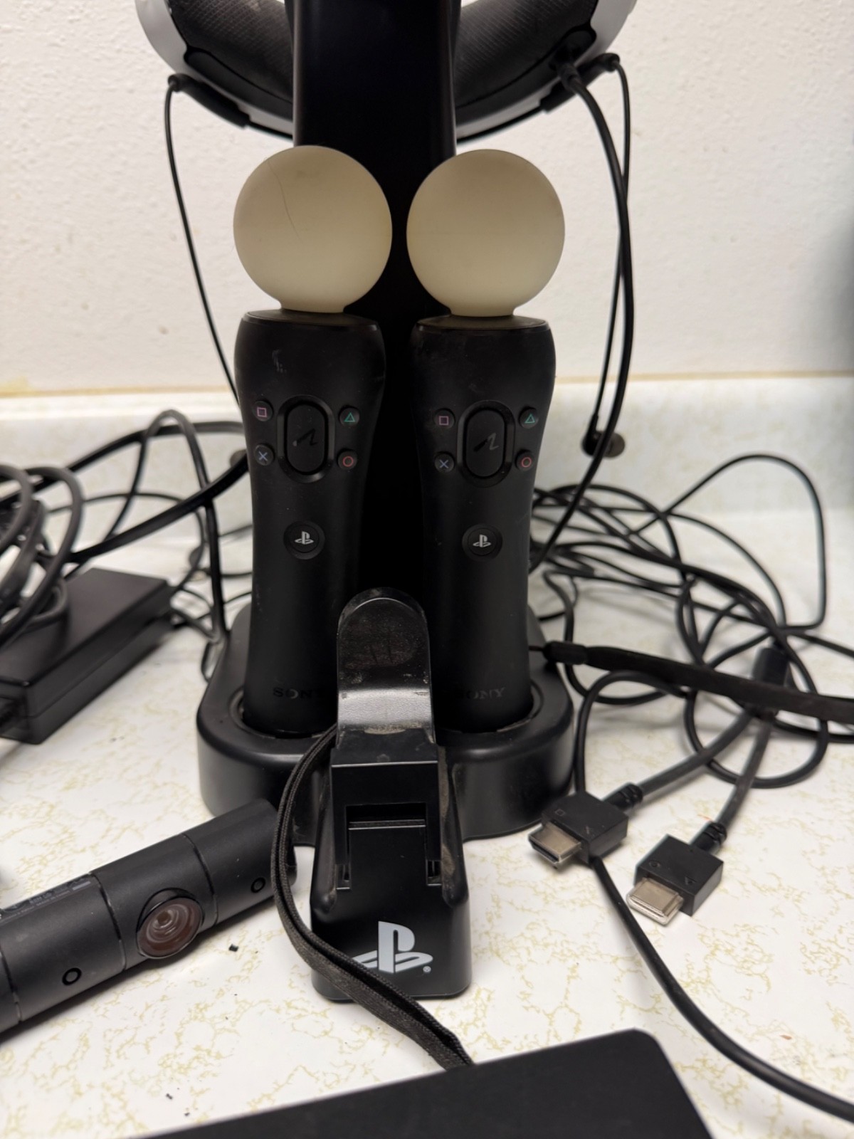Sony PlayStation VR PS PSVR CUH-ZVR2 For PS4 Console Set Headset Tested Working