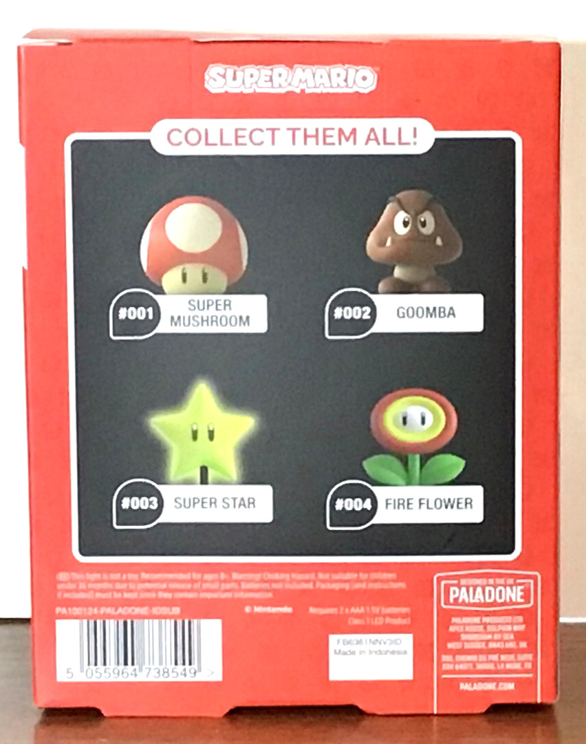 (1) Paladone Goomba Super Mario Nintendo Paladone Icons Mini Light #002 NEW