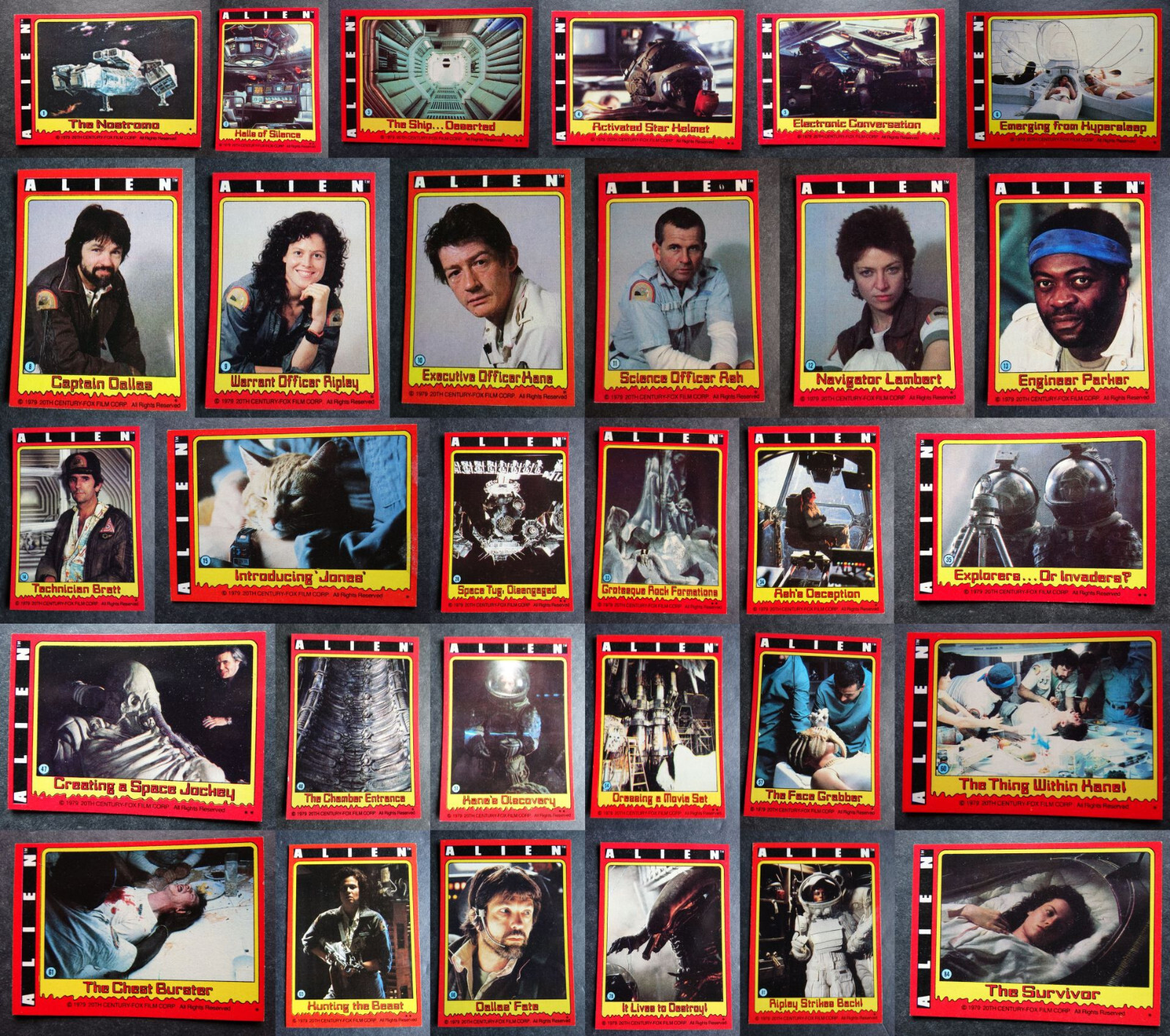 1979 Topps Alien Movie Trading Card Complete Your Set You U Pick 1-84