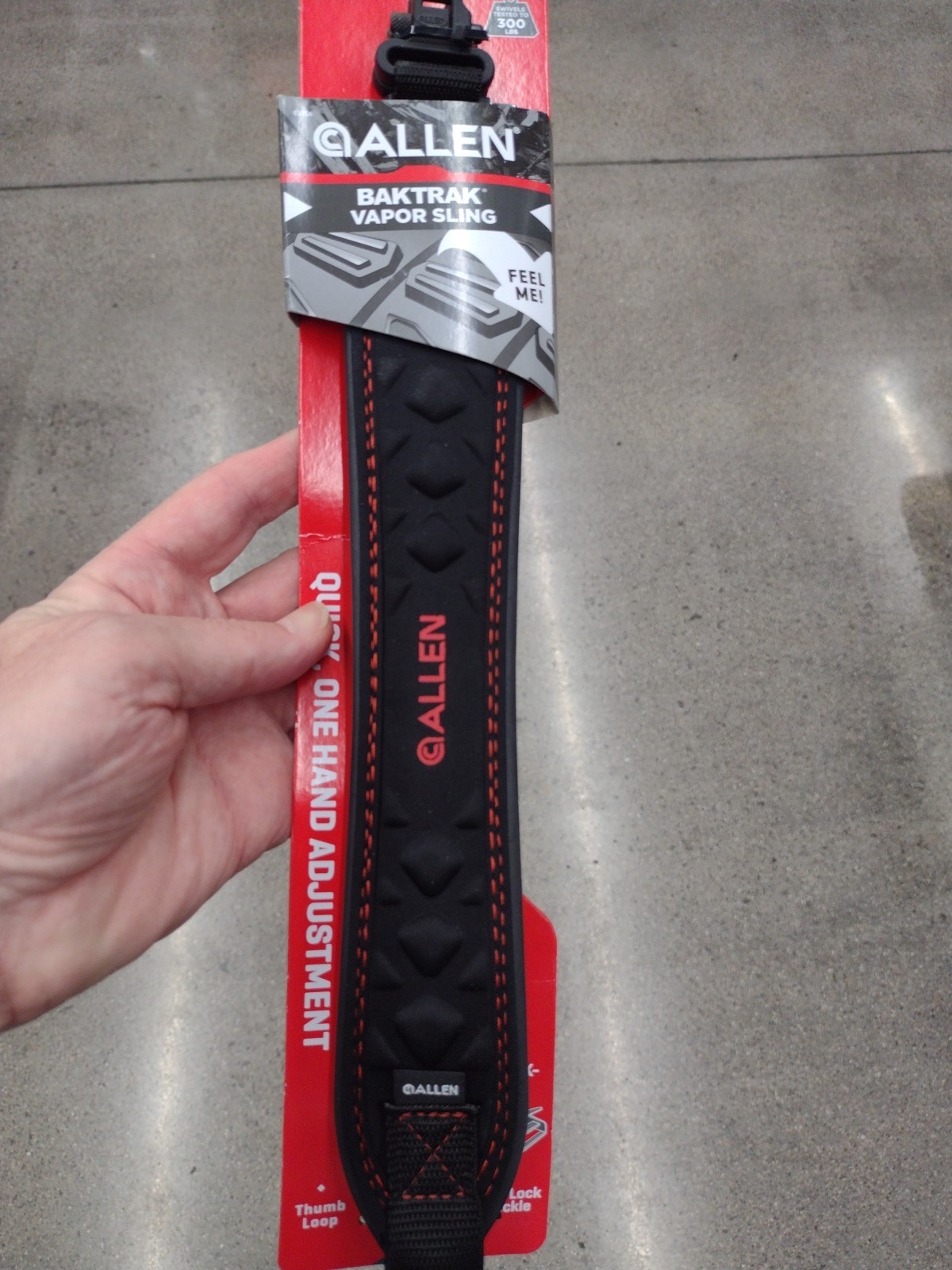Brand New Allen Company BakTrak Vapor Sling, Swivels, Black With Red 8375A