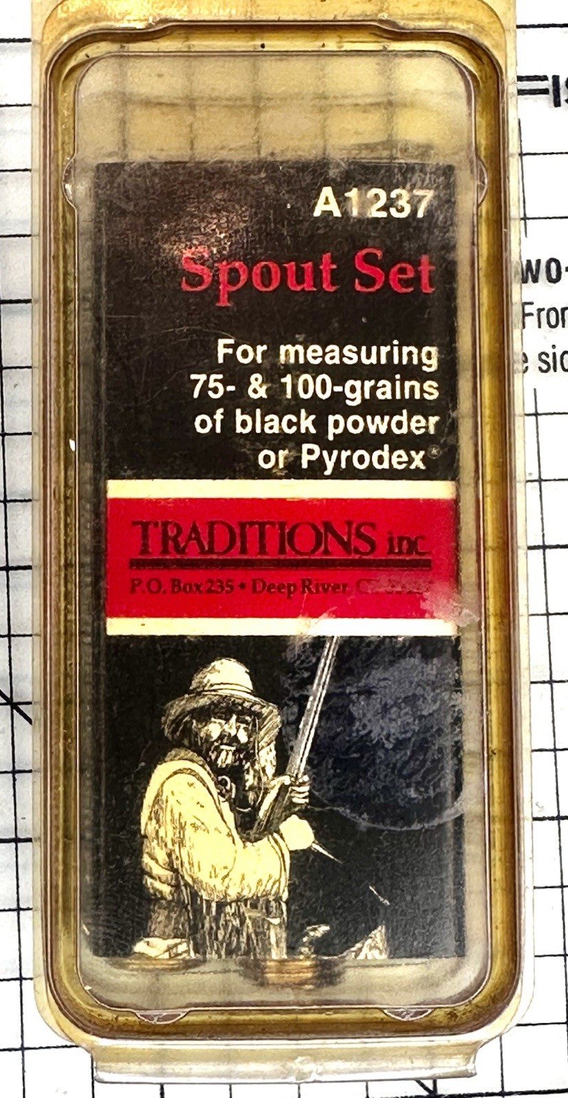 Traditions A1237 Brass Spout Set 75/100 Grains Muzzleloader Powder Flask Tips