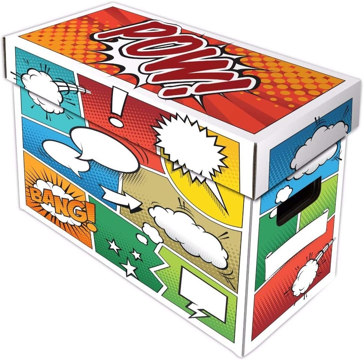 Durable Stackable Comic Storage Box, Classic Design for Current & Silver Age