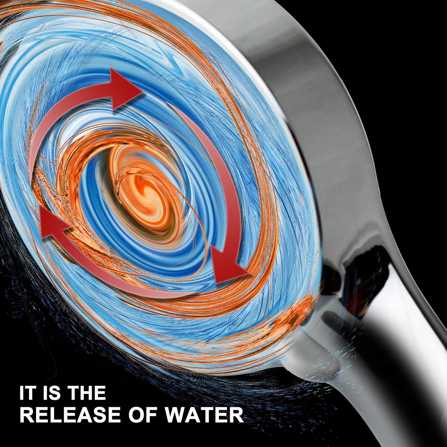 High Pressure Handheld Shower, Power Boost Resists Low Flow, Chrome | against We