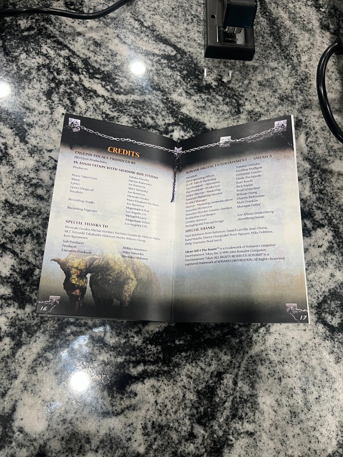 Replacement Manual for - Silent Hill 4 - Sony PS2 Instruction Booklet