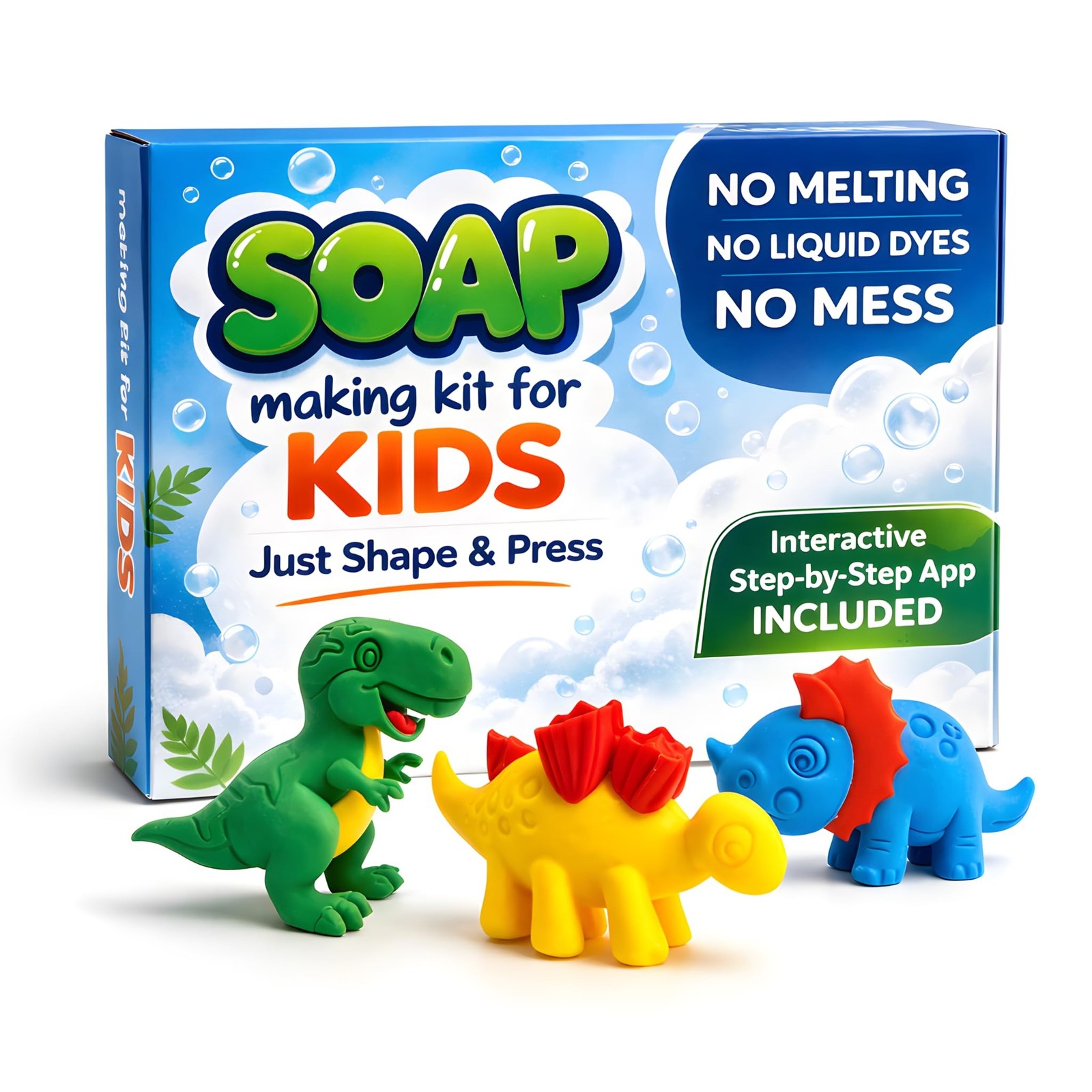 ZenseMe Soap Making Kit for Kids – DIY Soap Making Kit with Dinosaur Soap