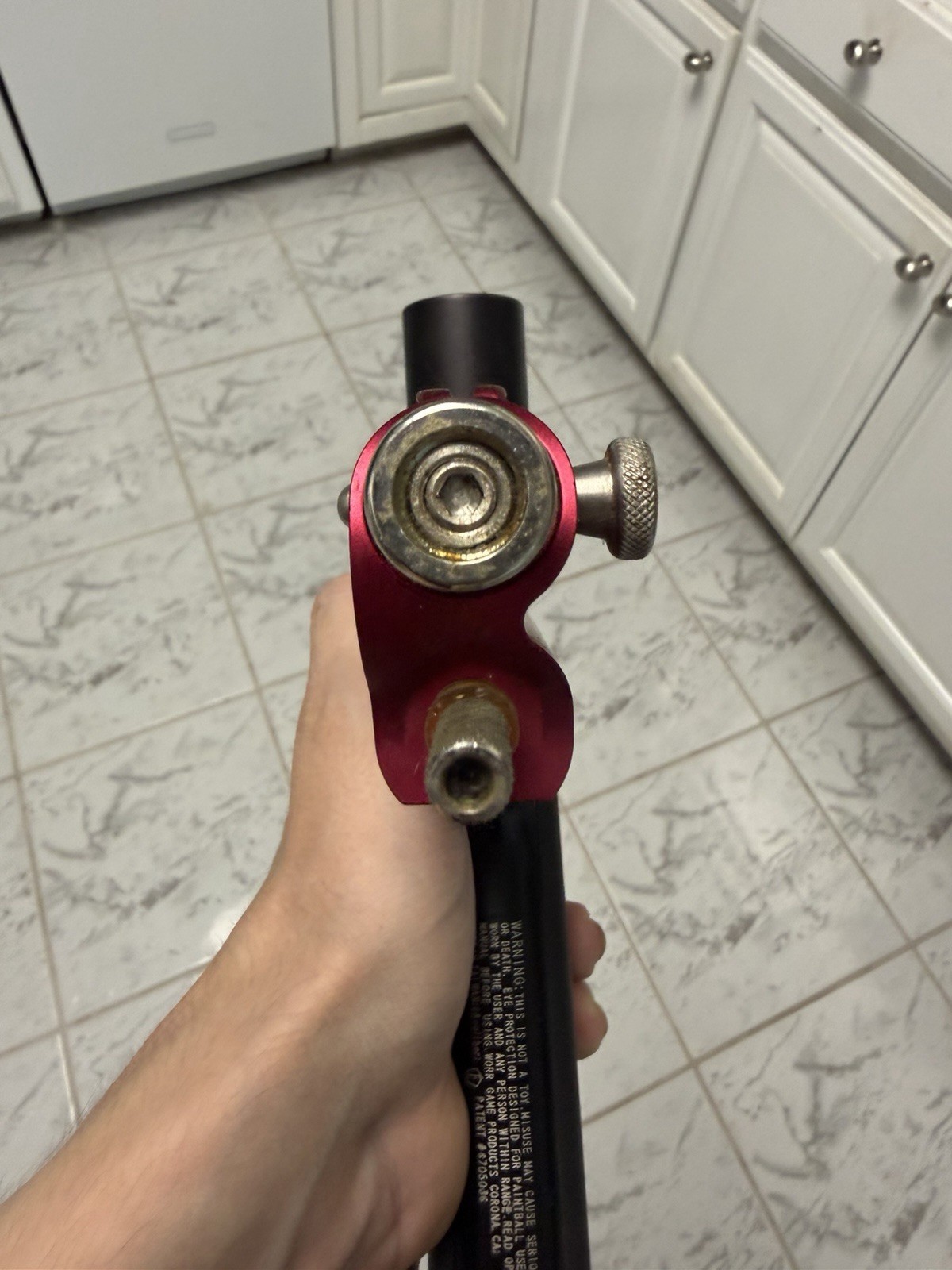 WGP Trilogy Autococker Paintball Marker Black/Red Untested