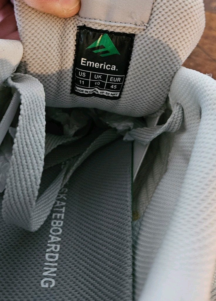 Emerica Templeton 3 Grey Shoes Men's US Size 11 Signed