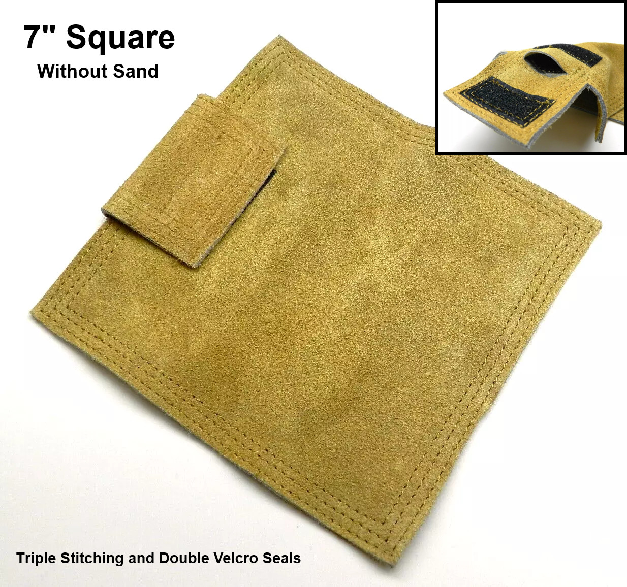 7" Sandbag Square Leather Bag Metalsmith Bench Anvil Forming Pad Without Sand