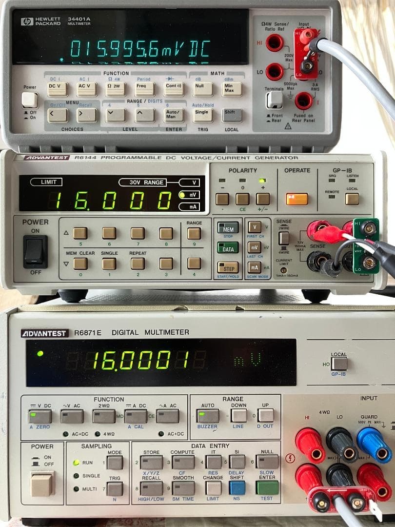 ADVANTEST R6144 Programmable DC Voltage Current Generator Calibrator GPIB Japan