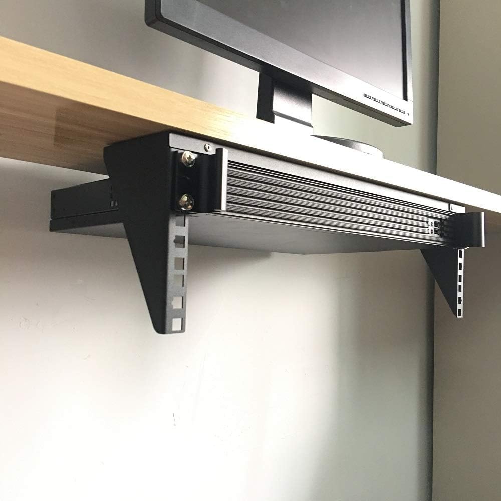 3U Vertical Wall Mount Rack Steel Foldable Patch Panel Bracket 19 Inch 2 PCS