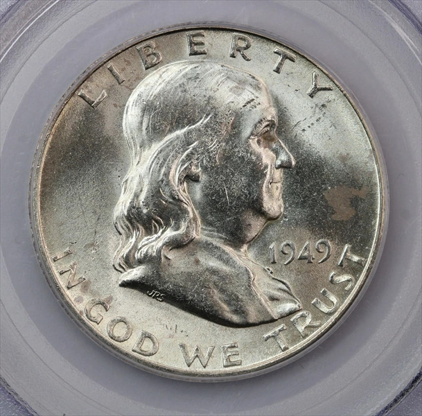 1949-S Franklin Half Dollar PCGS MS64