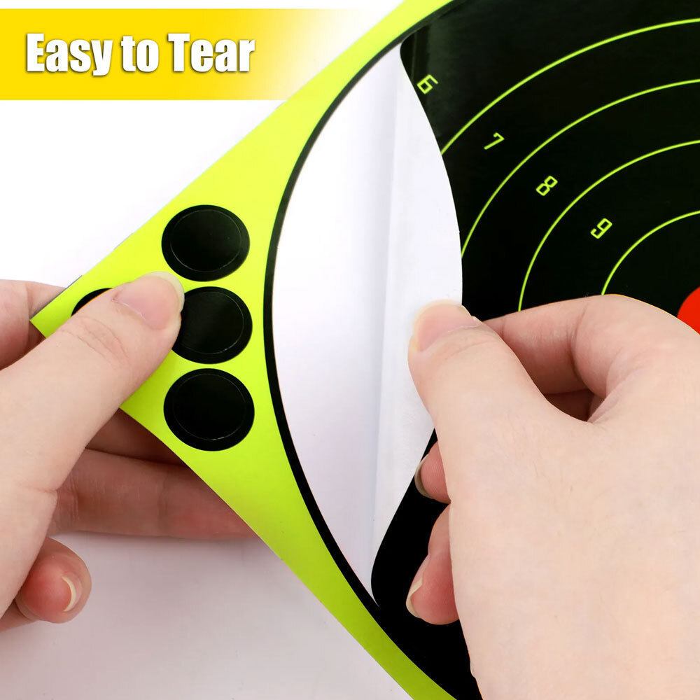 60Pack 8" Shooting Targets Splatter Gun Rifle Paper Target Practice Exercise US