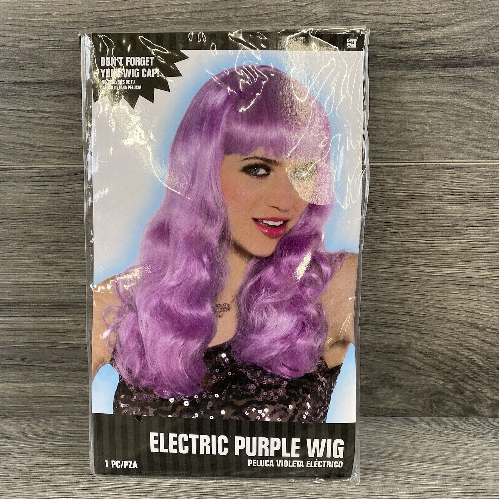ELECTRIC PURPLE WIG Halloween Costume DressUp Cosplay Violet Amscan New