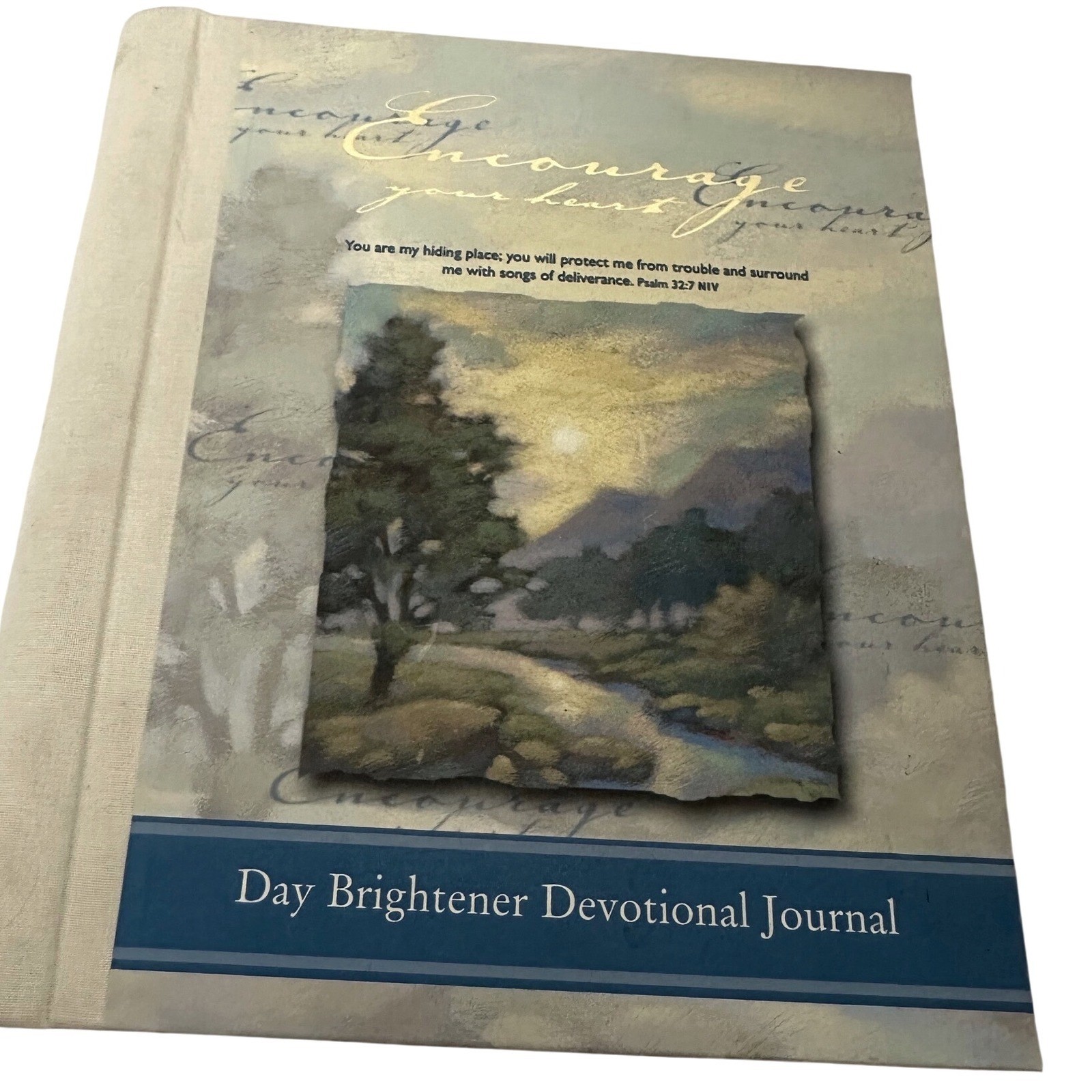 DaySpring Devotional Journal & Address Book Set Blue Botanical Excellent 2pc