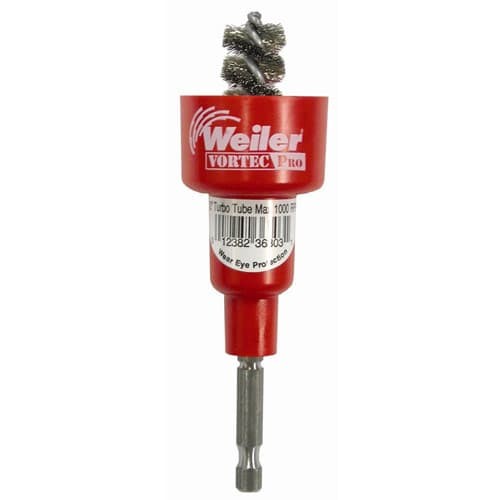 Weiler 36303 Vortec Pro 1/2in Turbo Tube Brush I/O Stainless Steel